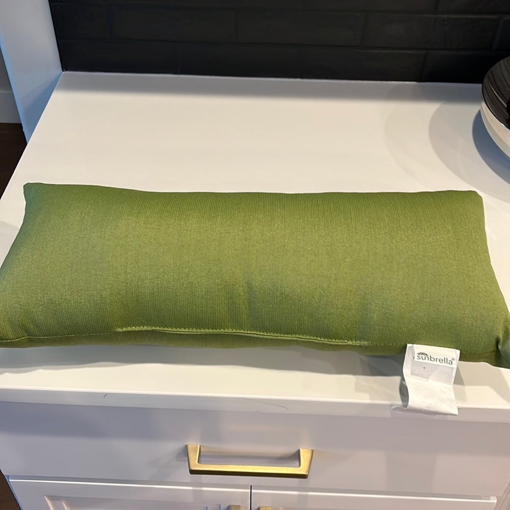 Sunbrella indoor/outdoor pair of lumbar pillows brand new